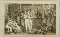 KG 2021 014
<br/>
De kroeg (serie: The English dance of death)
<br/>
<em>Rowlandson, Thomas (1756-1827)</em>